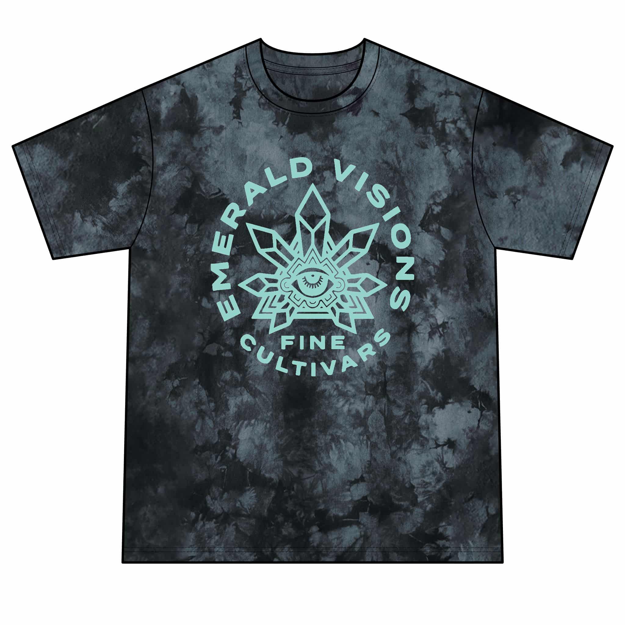 Emerald Visions Crystal Tie-Dye T-Shirt - Image 3