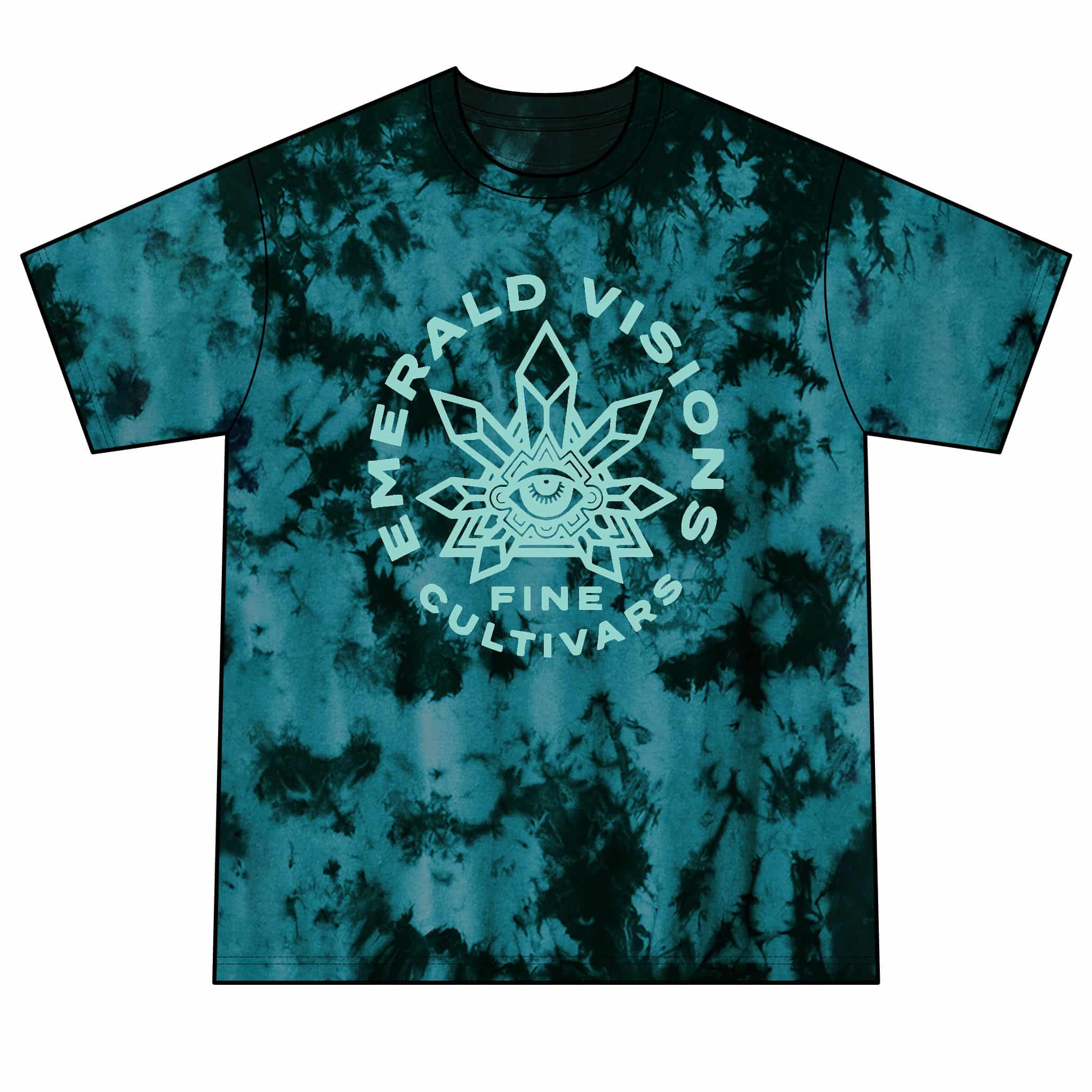Emerald Visions Crystal Tie-Dye T-Shirt